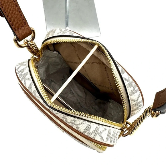 Michael Kors Medium NS Chain Xbody Bag Vanilla - Picture 8 of 10